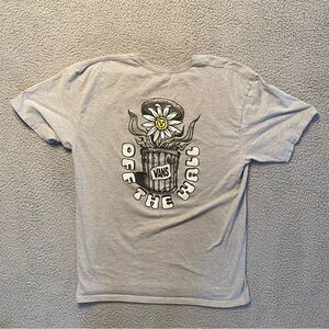 Vans Off The Wall Garbage Days Short Sleeve T-Shirt Heather Grey Men’s Size XL